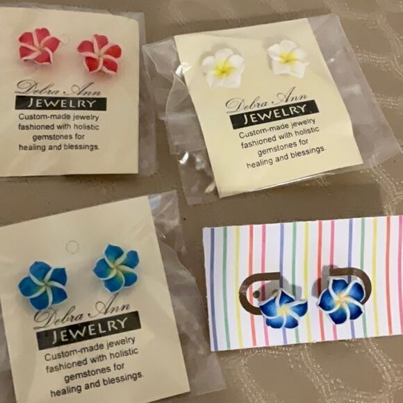 🌺Handmade flower earrings SALE - Picture 1 of 1